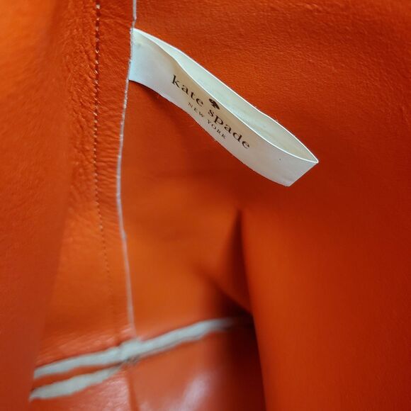 Kate Spade On Purpose Tote Tassel Pebbled Leather Beige Colorful Bag Purse Large - Picture 9 of 16